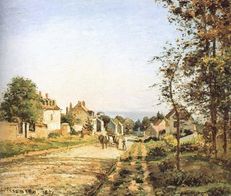 Under the sun Versailles Road, Camille Pissarro